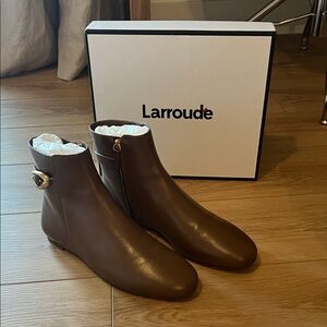 Larroudé Brown Mini Verona Boots